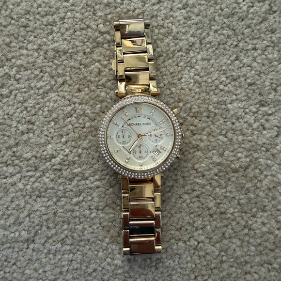 Michael Kors Gold Parker Chronograph Watch